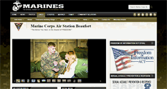 Desktop Screenshot of beaufort.marines.mil