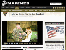 Tablet Screenshot of beaufort.marines.mil