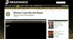 Desktop Screenshot of mcrdsd.marines.mil