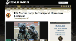 Desktop Screenshot of marsoc.marines.mil