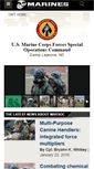 Mobile Screenshot of marsoc.marines.mil