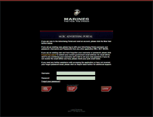 Tablet Screenshot of adportal.marines.com
